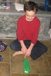 Connor with his centipede