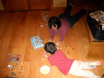 More Kailyn pictures: mom and Connor playing with Connor's new Legos