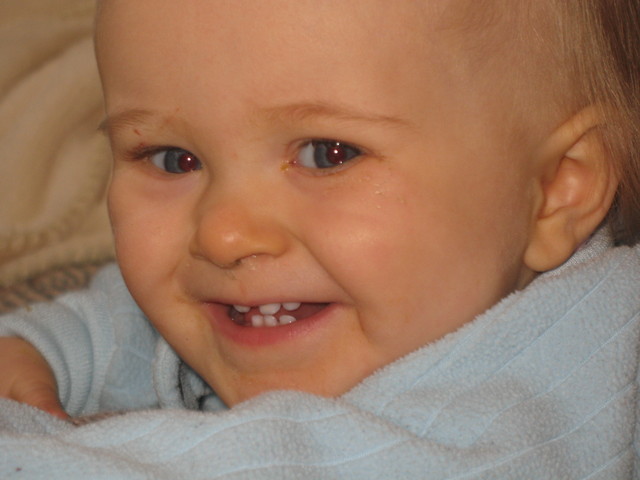 I wish she had wiped Brianna's nose before taking all these -- they're otherwise cute pics!