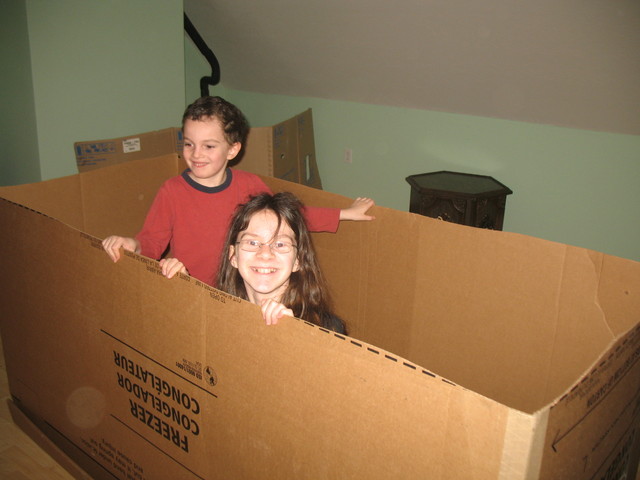 Kailyn and Connor in the box
