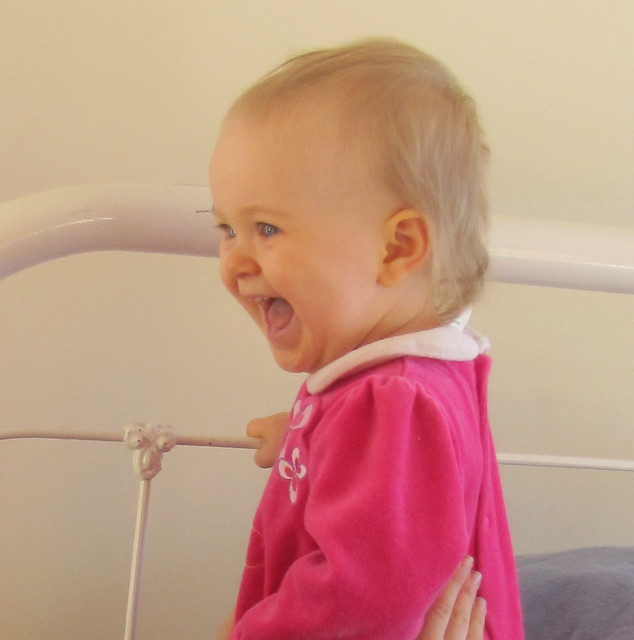 March 5: Brianna catching sight of Connor for the first time this morning