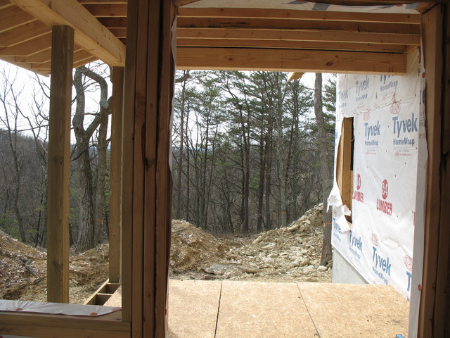 A start on the screened porch area