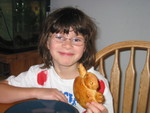 Kailyn with her first turtle