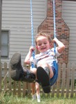 Connor loves to swing!