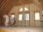 Insulation on north wall of loft