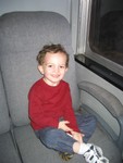 Coats off now, waiting for the train to leave the station