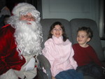 The kids with Santa