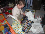 A car-carrier truck and a huge set of toy cars from Uncle Phil
