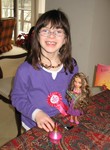 Kailyn with her birthday gift from Uncle Greg and Aunt Amy