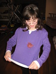 Kailyn with the fish soap she made