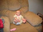 February 2, also, but back at mom's: Roiya being adorable