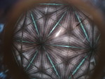 Don had fun experimenting with taking pictures through his stained glass kaleidescope