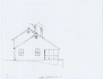 Western elevation as drawn by Dick Martin