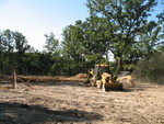 September 17: Groundbreaking day. Bulldozers at work