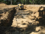 This is as deep as the south side's excavation will need to go