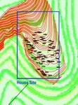Topographic survey of the building site