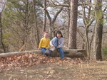 Kids on a log