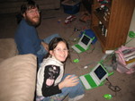 Don and Kailyn making fractals