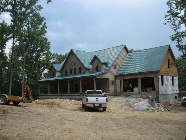 June 2: Another trip out to see house progress