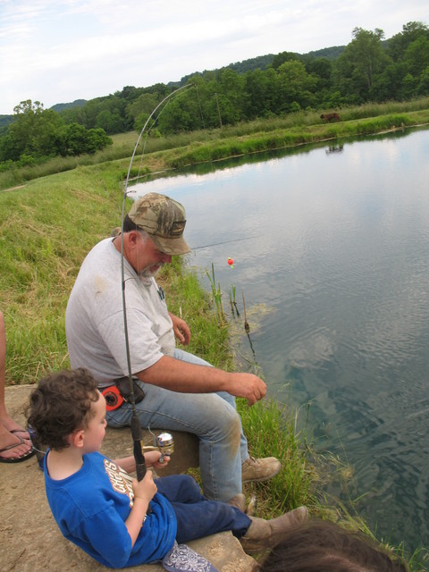 Connor has another fish!