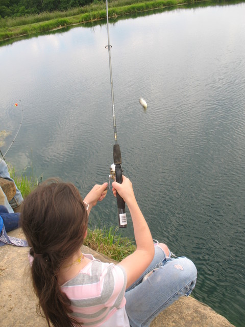 Kailyn caught one just a few seconds later