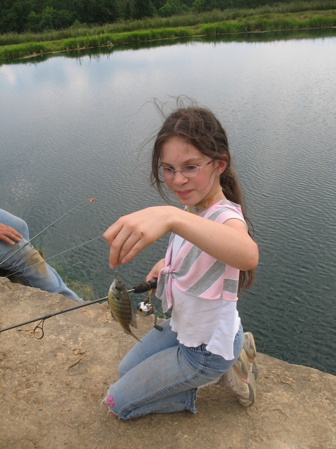 Kailyn with her fish