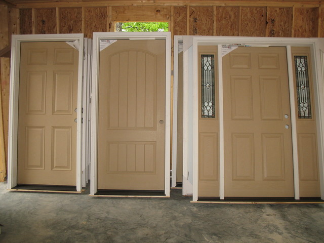 Doors awaiting installation