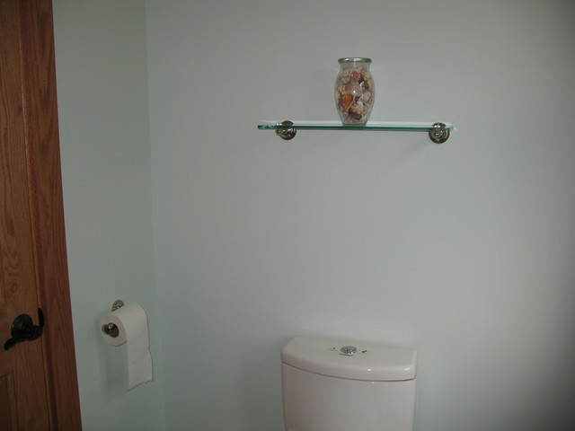 More direct view of shelf, and toilet paper holder added the same day